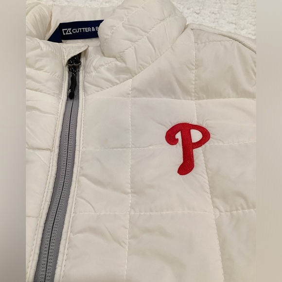 NWT - Philadelphia Phillies Cream Puffer Vest - medium - Picture 2 of 6